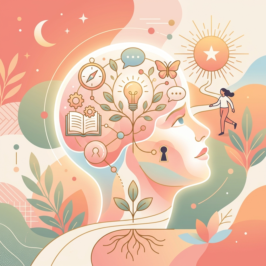 Cognitive growth and assessment illustration